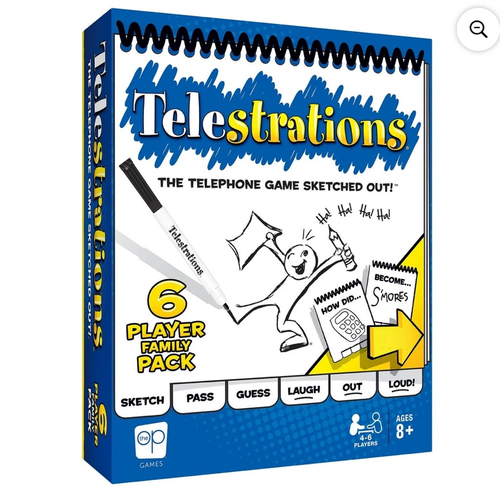 Telestrations Game, NEW, 6-Player Family Pack
